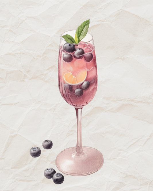 Blueberry French 75