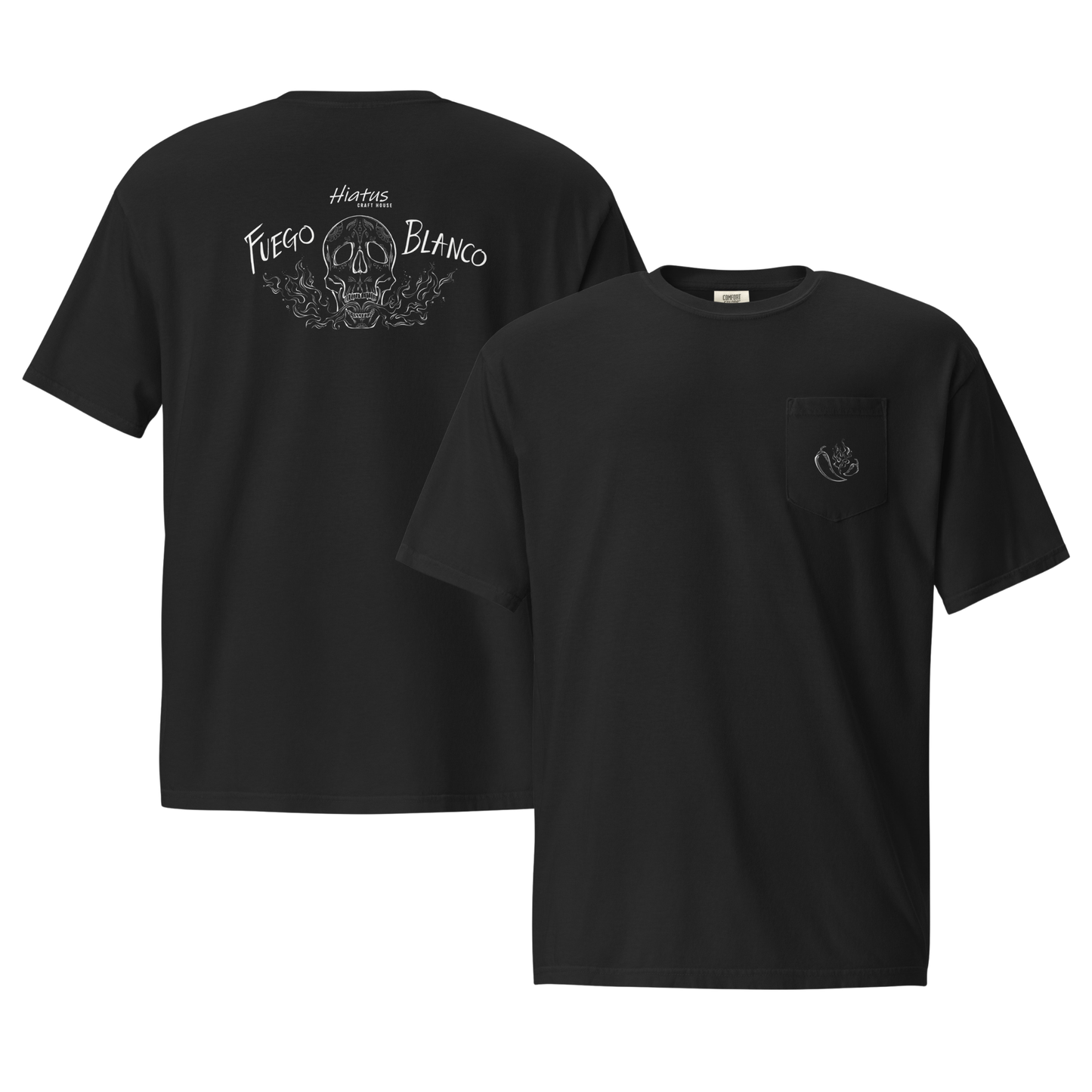 Fuego Blanco Pocket T-Shirt (Unisex)