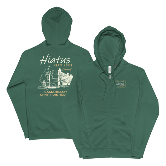 Camarillo's Craft Disilltery Fleece Zip Up Hoodie (Unisex)